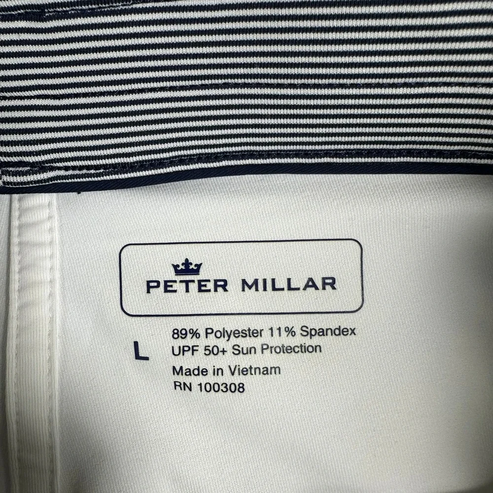 Peter Millar Womens Golf Skort Navy White Stripe UPF 50+ Athletic‎ Size Large L
